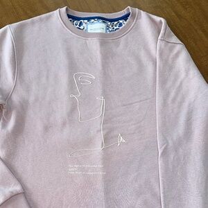 Men's Soft/Faded Pink Sweatshirt - Medium